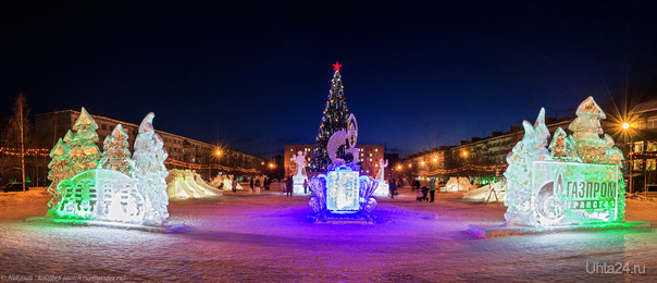 Новогодняя панорама со светящимися в темноте наклейками – Karusel